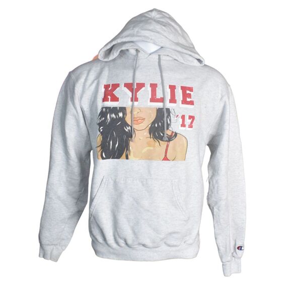 Champion Kylie Jenner 2017 Hoodie Heathered Light Gray Calabasas Unisex Small - Picture 1 of 7